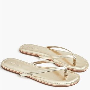 J. Crew Gold Sandals Minimalist Beach Style